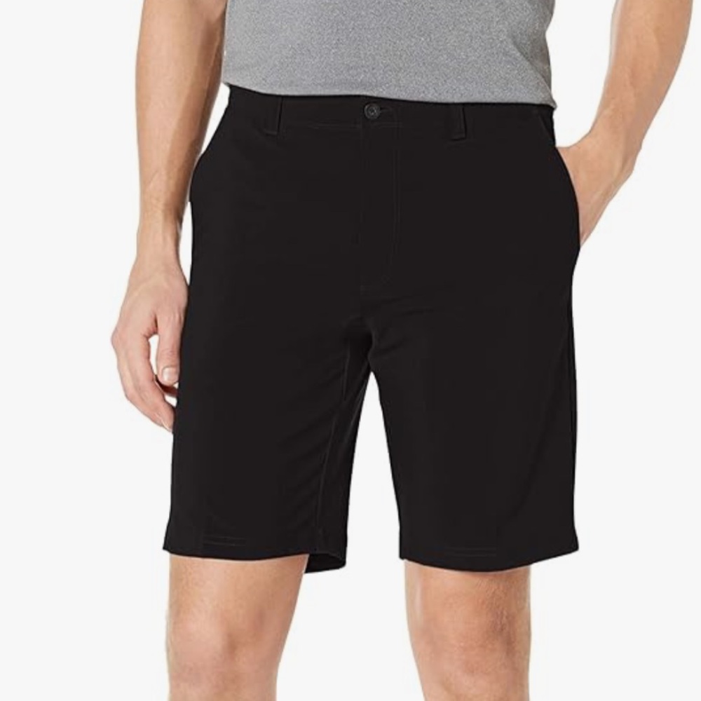 Jack Nicklaus Men's Flat Front Golf Short with Active Waistband and Media Pocket